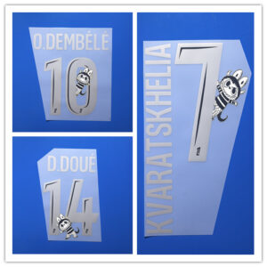 PSG Labubu 2025 2026 football star KVARATSKHELIA O.DEMBELE D.DOUE Paris Co-branded Edition 25-26 soccer number