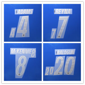 USA 2026 World Cup U.S. Soccer away football star ADAMS REYNA McKENNIE soccer number