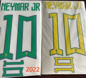 2022 Brazil football star NEYMAR JR #10 soccer number