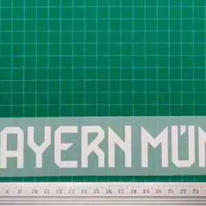 sponsor Bayern Munich football AD BAYERN MÜNCHEN back advertisement （width 34cm，letter high 3cm）