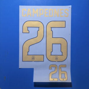 2026 Spain football star Champions 26 soccer number